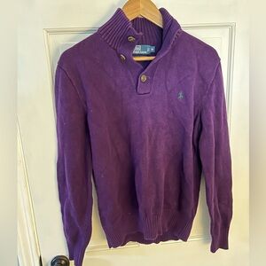 Polo men’s purple pullover - size M